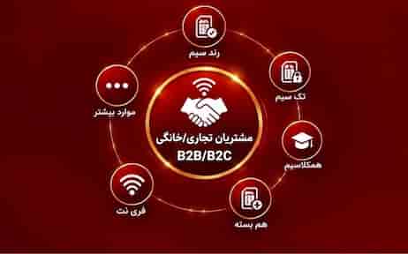 مشتریان   (B2B) و (B2C)